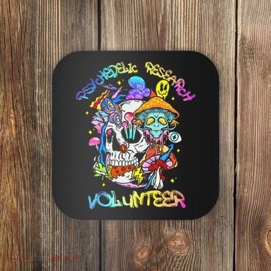 Psychedelic Mushroom Research Volunteer Coaster