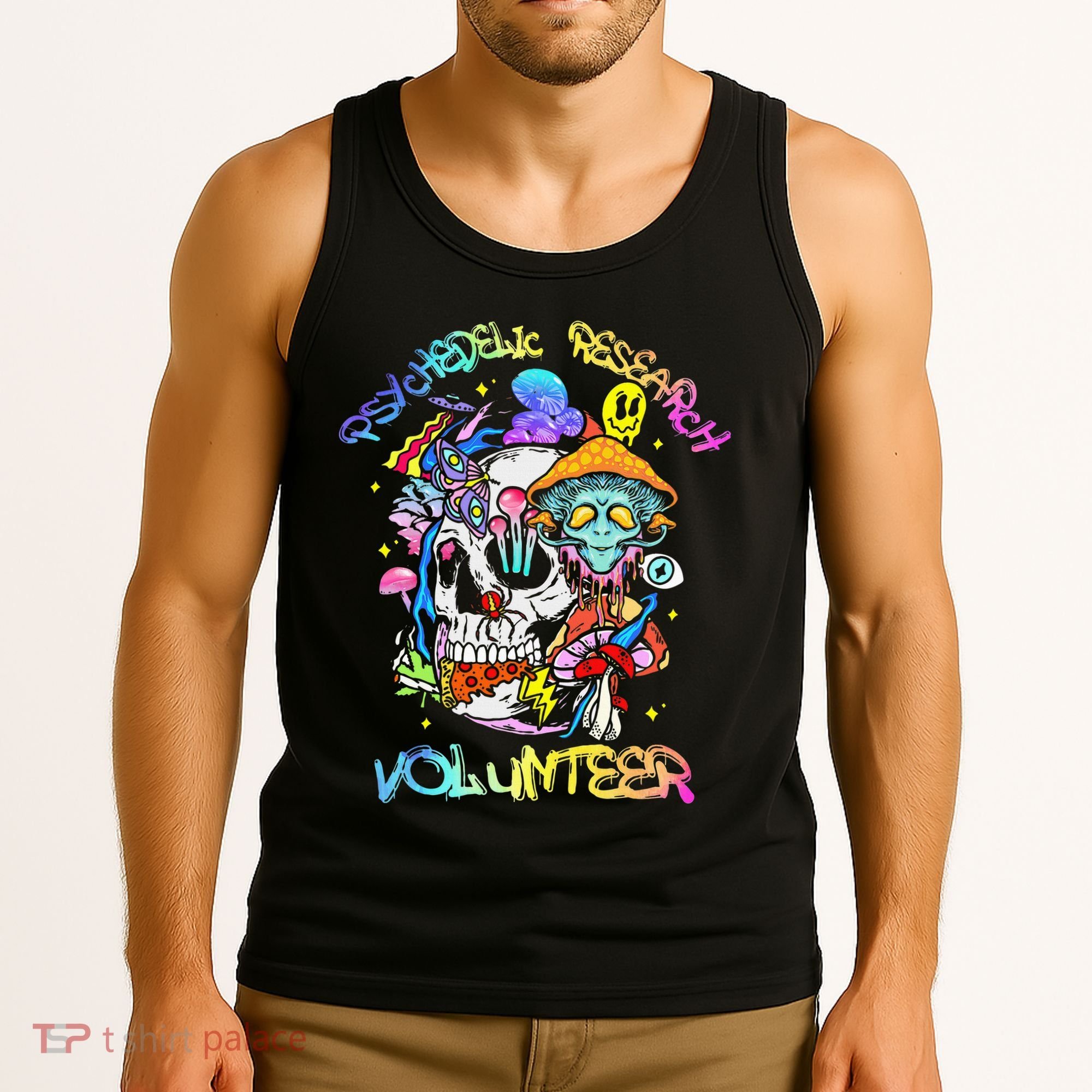 Psychedelic Mushroom Research Volunteer Tank Top