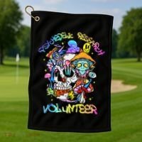 Psychedelic Mushroom Research Volunteer Golf Towel thumb 1