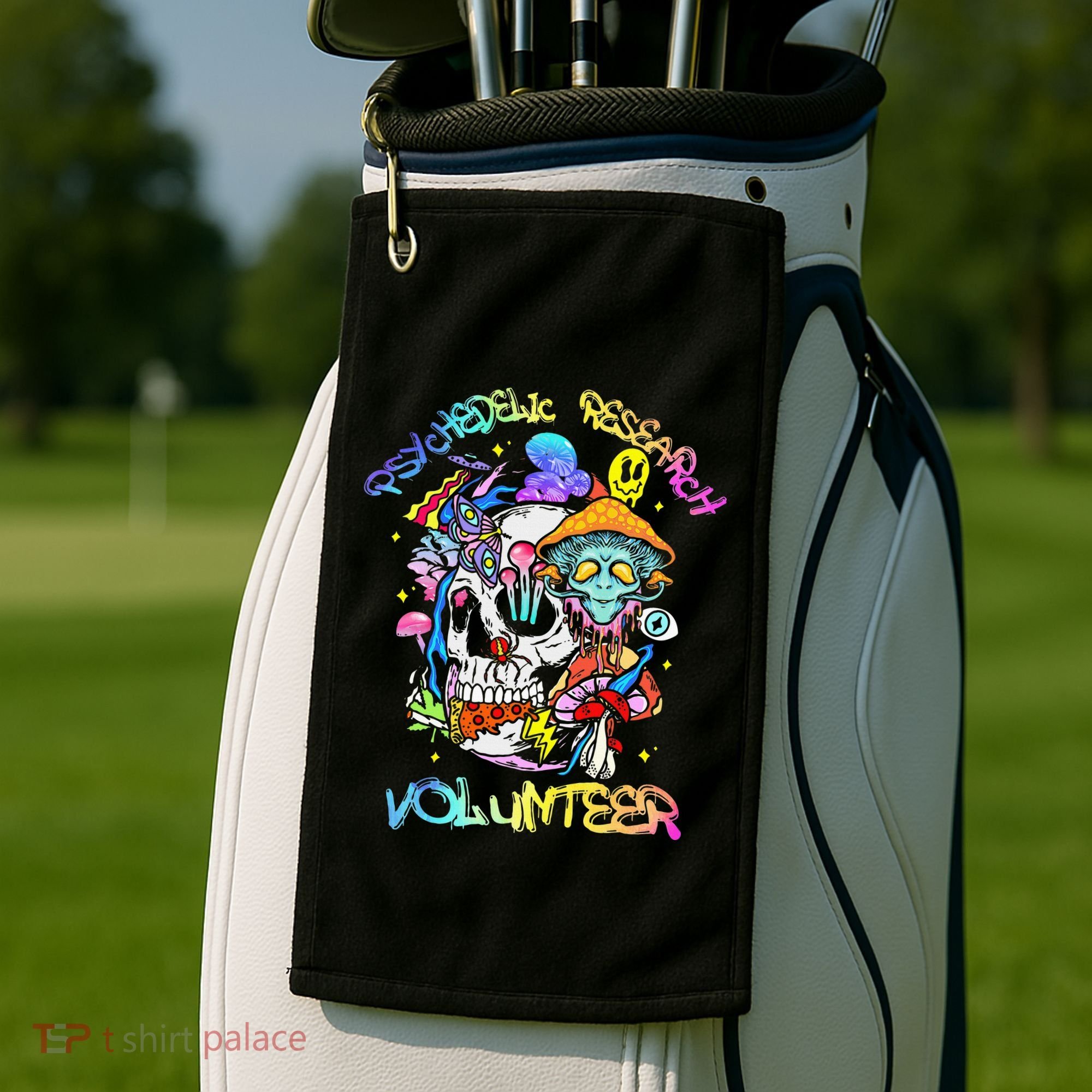 Psychedelic Mushroom Research Volunteer Golf Towel