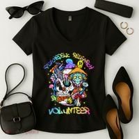 Psychedelic Mushroom Research Volunteer Women's V-Neck T-Shirt thumb 2