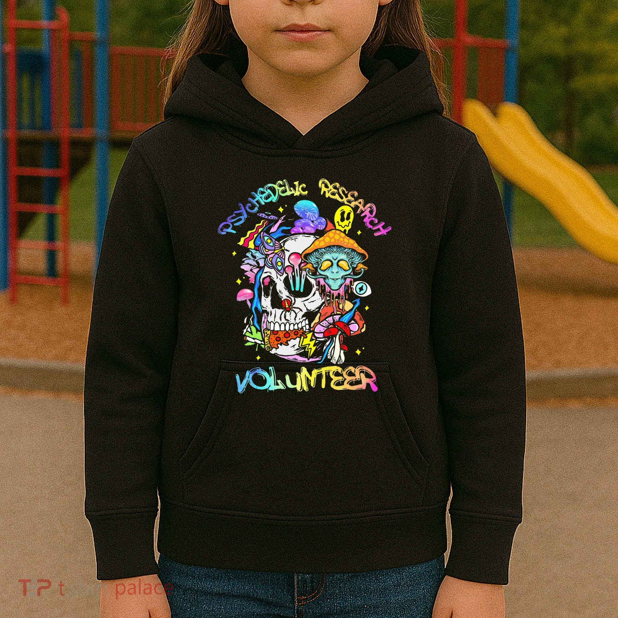 Psychedelic Mushroom Research Volunteer Kids Hoodie