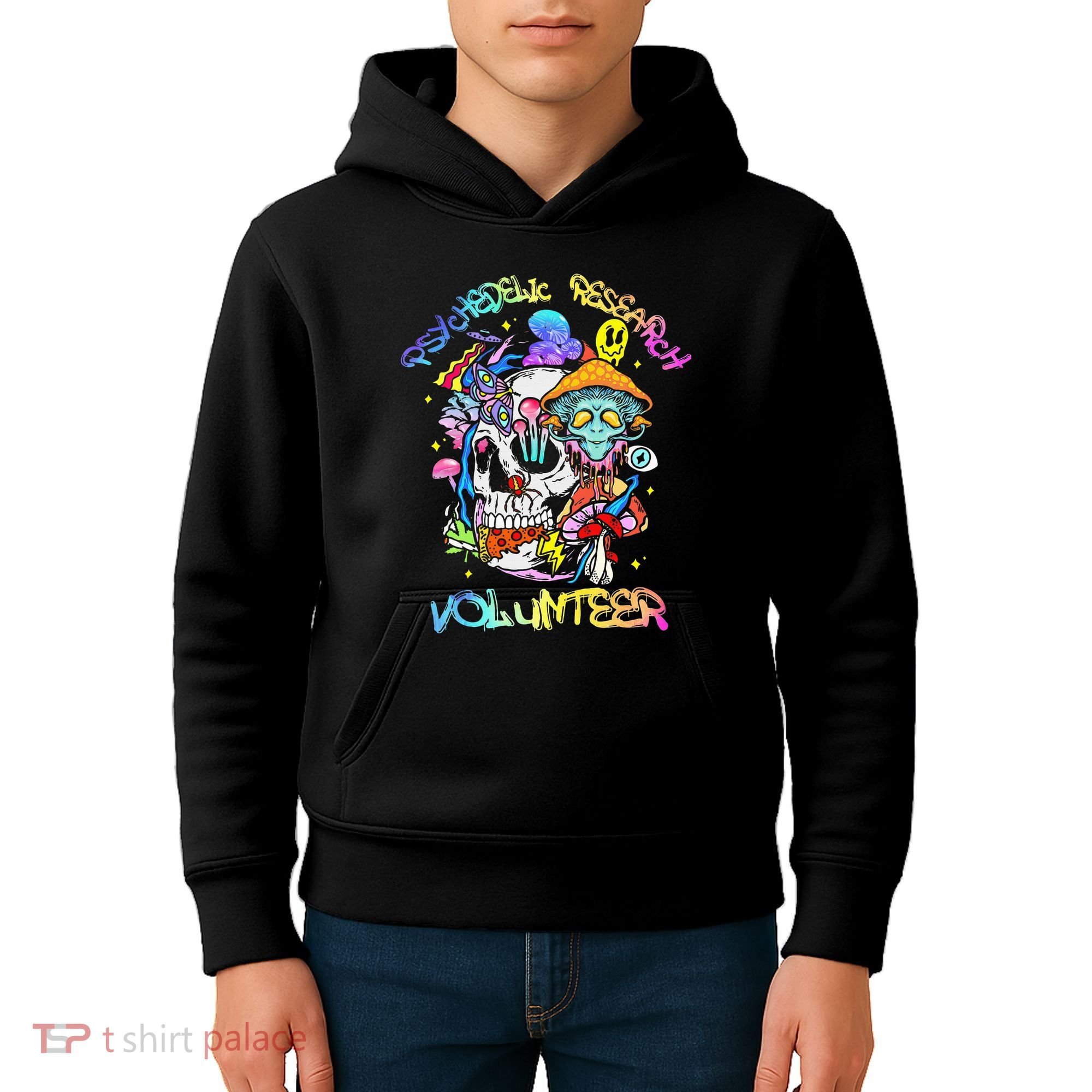 Psychedelic Mushroom Research Volunteer Kids Hoodie