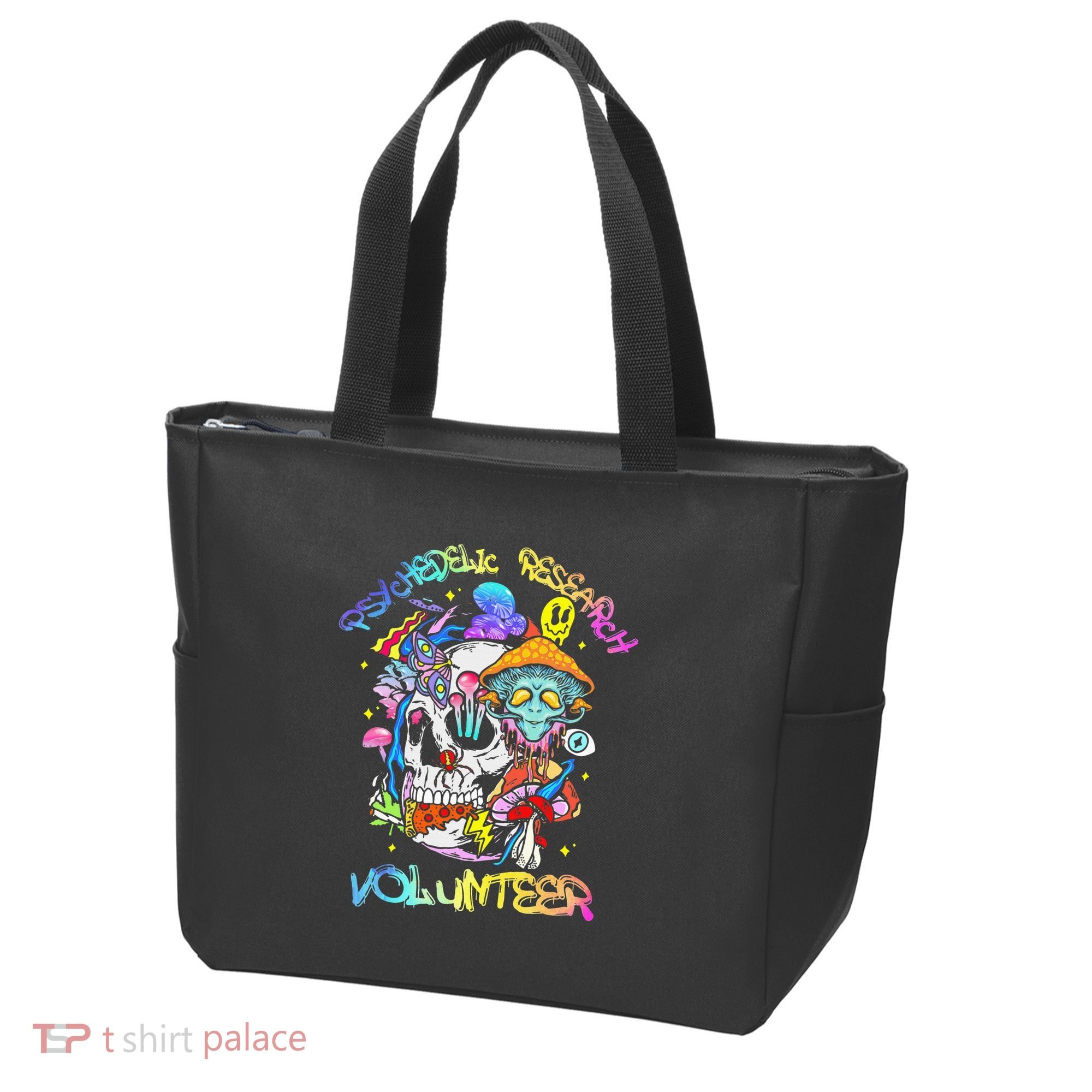 Psychedelic Mushroom Research Volunteer Tote Bag