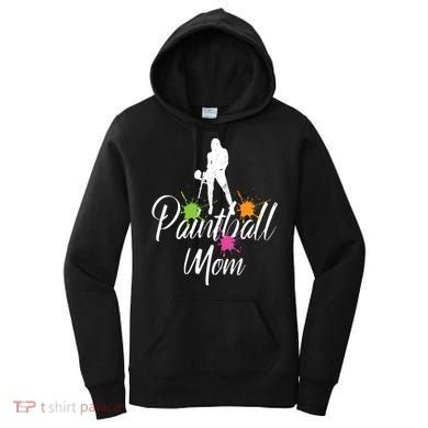 Paintball Mom Retro Awesome Baller Mom Funny Gift Present Gift Women's Hoodie