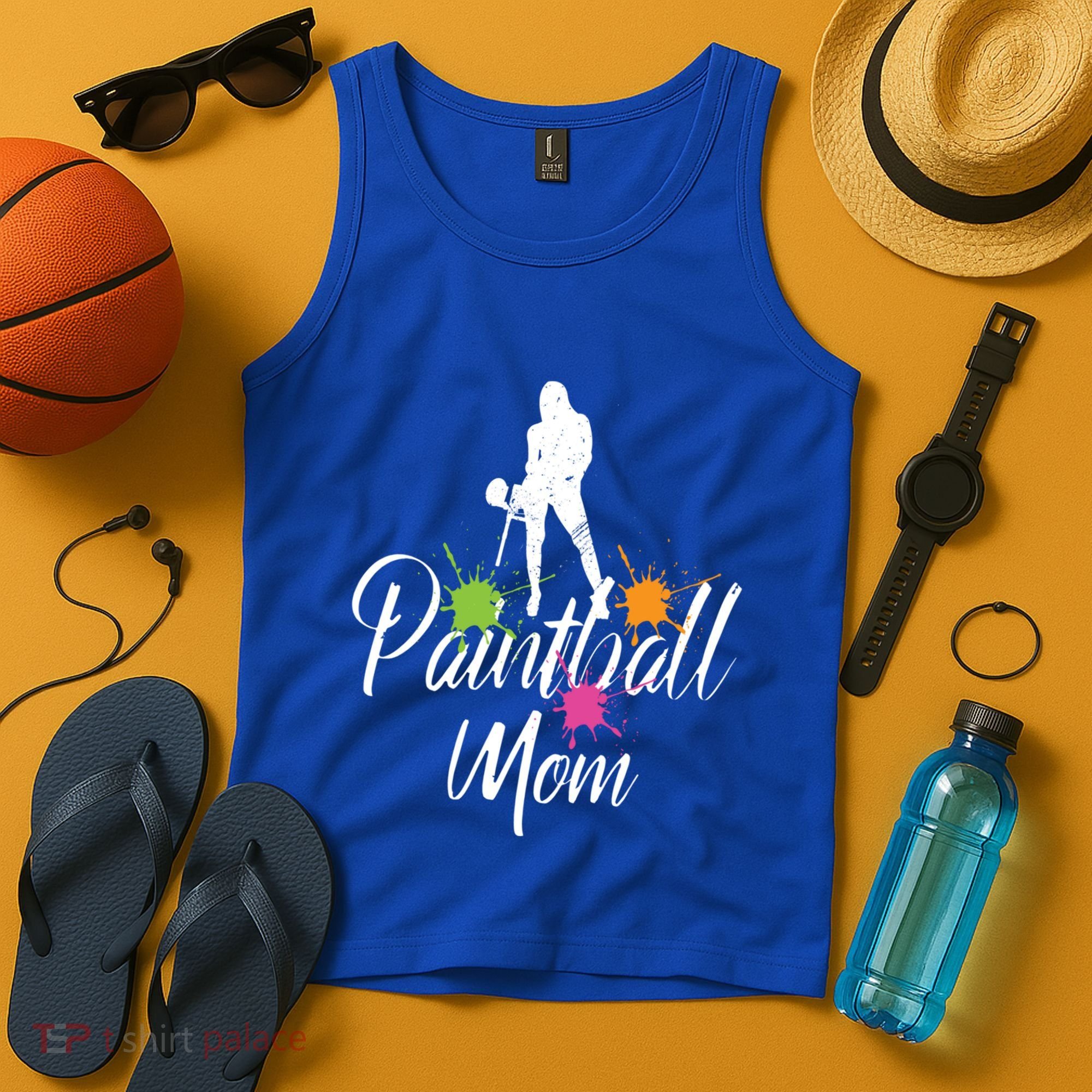 Paintball Mom Retro Awesome Baller Mom Funny Gift Present Gift Tank Top