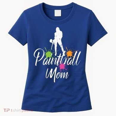 Paintball Mom Retro Awesome Baller Mom Funny Gift Present Gift Women's T-Shirt