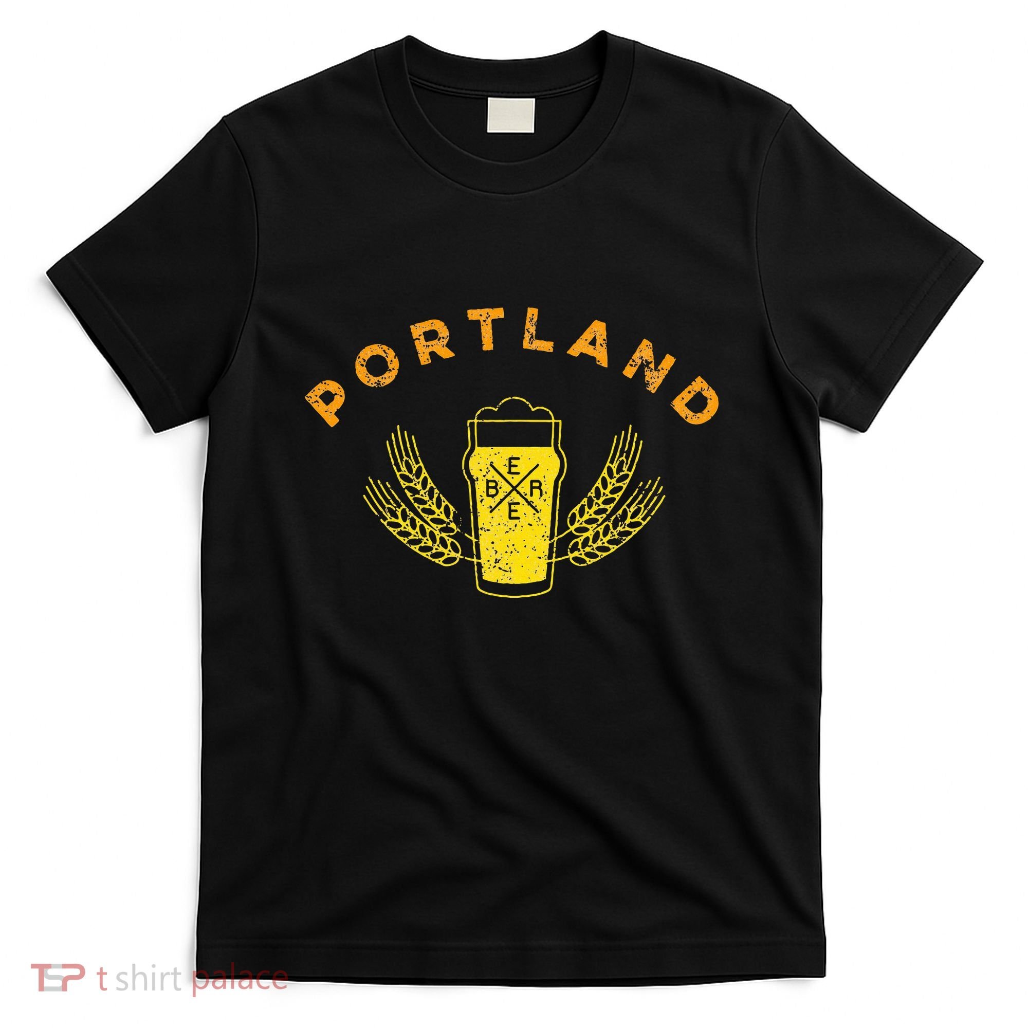 Portland Maine Retro Vintage Style Craft Beer Drinkers T-Shirt