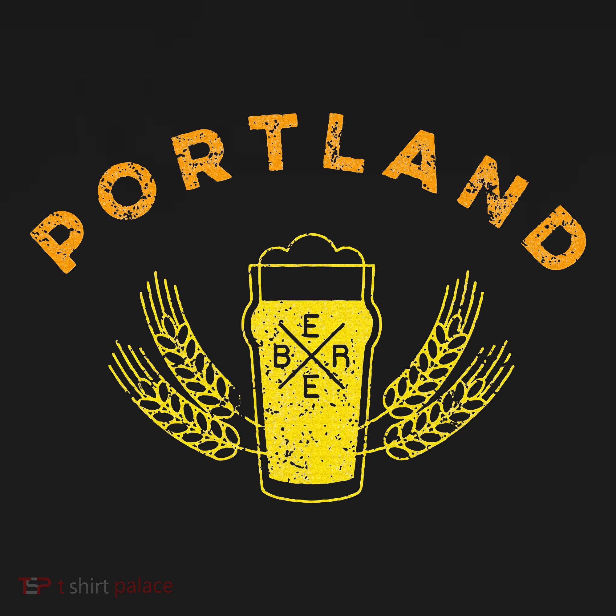 Portland Maine Retro Vintage Style Craft Beer Drinkers T-Shirt