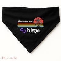 Polygon My Retirement Plan, Polygon Logo, Polygon Crypto USA-Made Doggie Bandana thumb 0