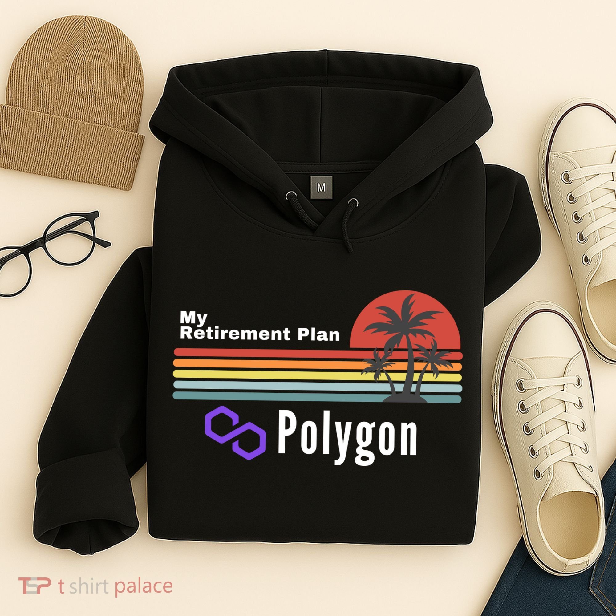 Polygon My Retirement Plan, Polygon Logo, Polygon Crypto Hoodie