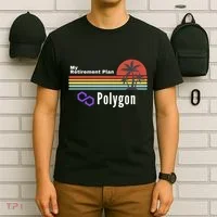 Polygon My Retirement Plan, Polygon Logo, Polygon Crypto T-Shirt thumb 6