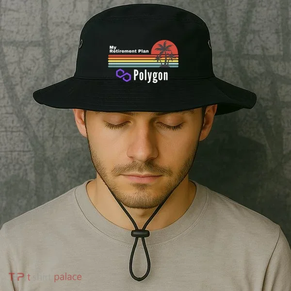 Polygon My Retirement Plan, Polygon Logo, Polygon Crypto Bucket Hat