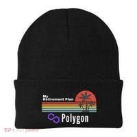 Polygon My Retirement Plan, Polygon Logo, Polygon Crypto Beanie thumb 0