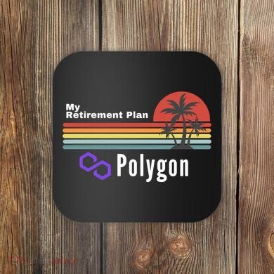 Polygon My Retirement Plan, Polygon Logo, Polygon Crypto Coaster