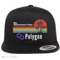 Polygon My Retirement Plan, Polygon Logo, Polygon Crypto Flat Bill Trucker Hat thumb 0
