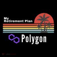 Polygon My Retirement Plan, Polygon Logo, Polygon Crypto Ornament thumb 1