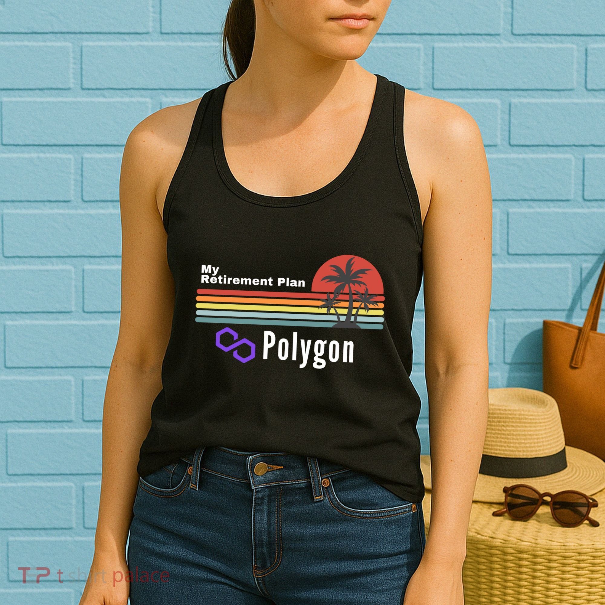 Polygon My Retirement Plan, Polygon Logo, Polygon Crypto Women's Tank Top