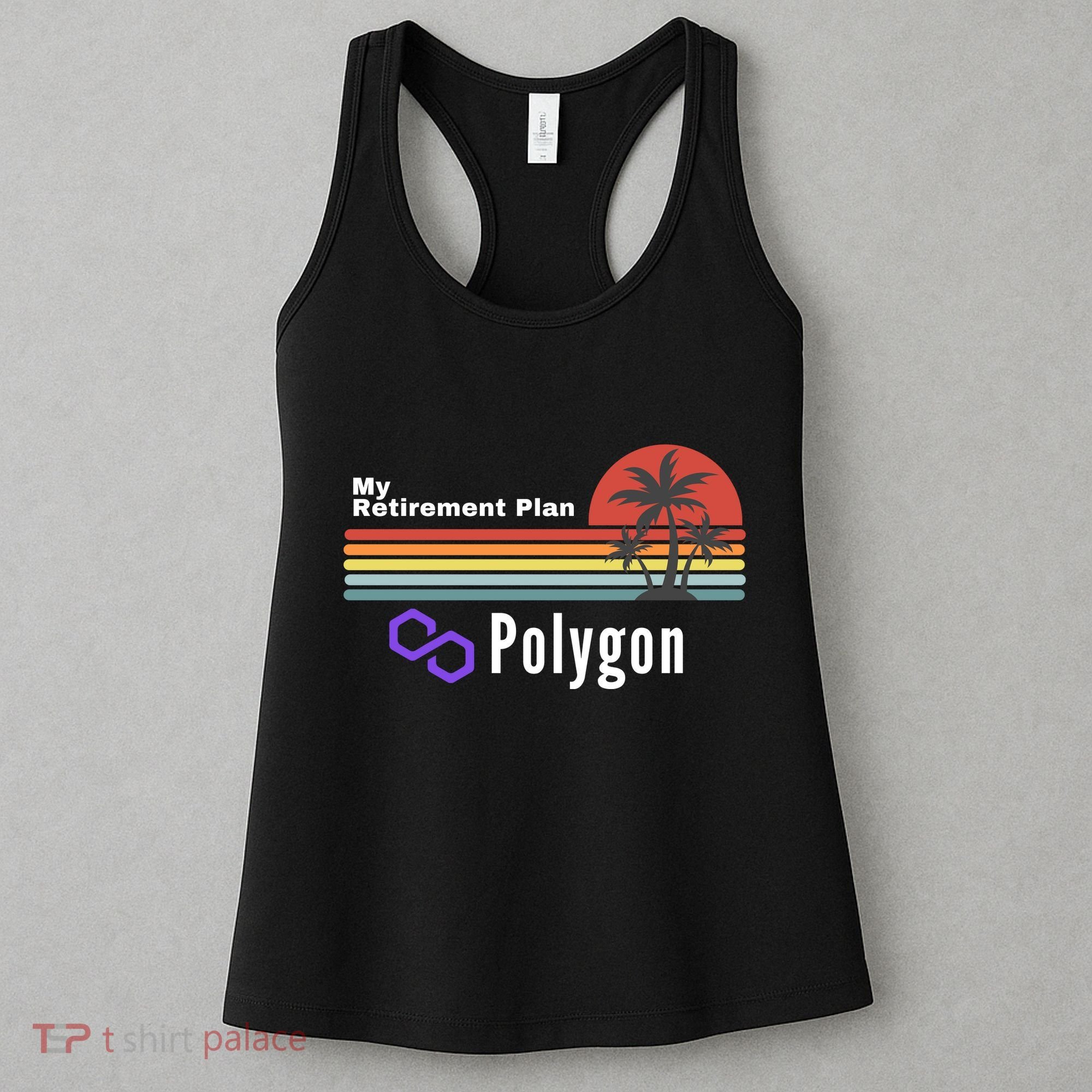 Polygon My Retirement Plan, Polygon Logo, Polygon Crypto Women's Tank Top