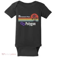 Polygon My Retirement Plan, Polygon Logo, Polygon Crypto Baby Bodysuit thumb 0