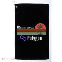 Polygon My Retirement Plan, Polygon Logo, Polygon Crypto Golf Towel thumb 0