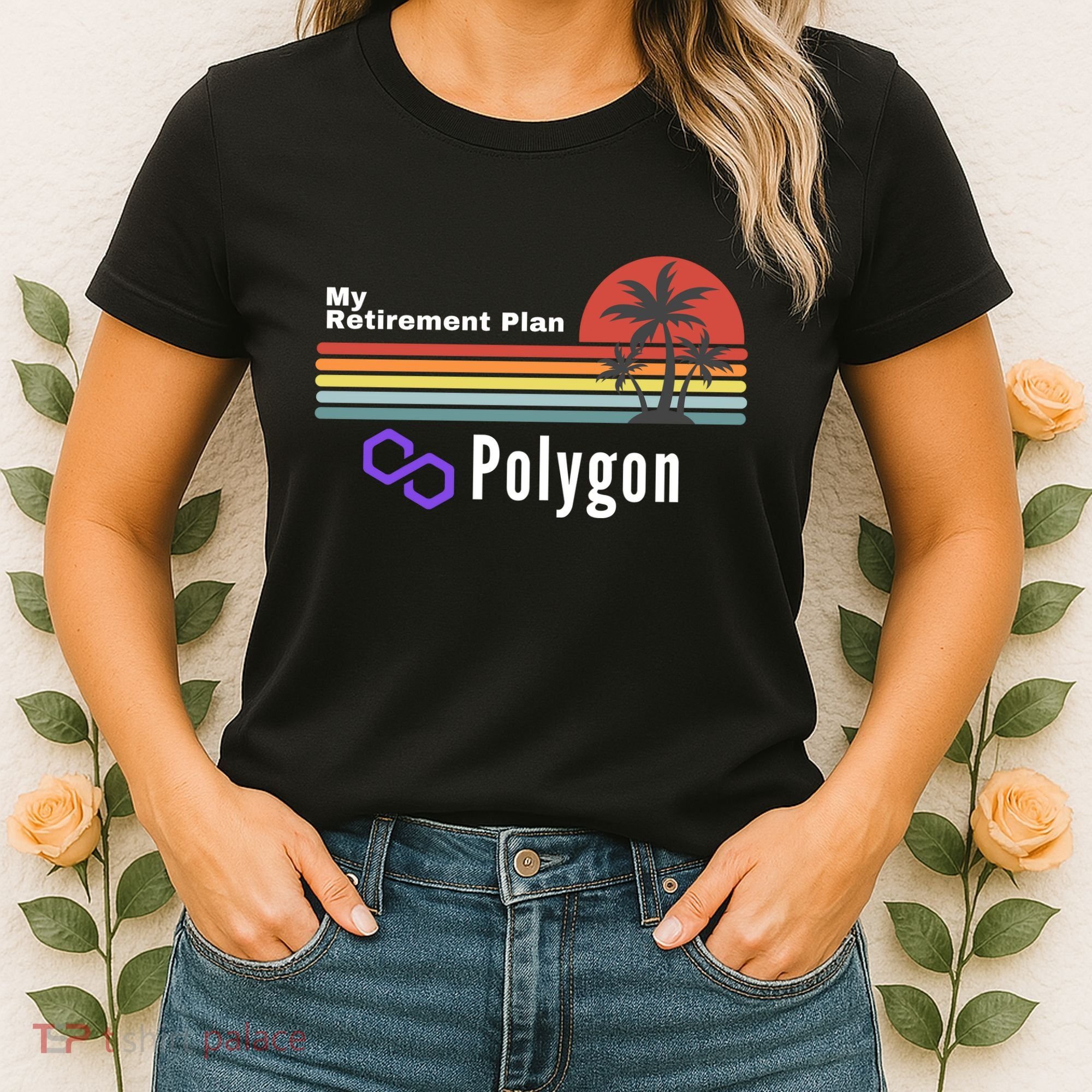 Polygon My Retirement Plan, Polygon Logo, Polygon Crypto Women's T-Shirt