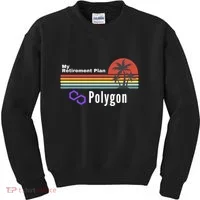 Polygon My Retirement Plan, Polygon Logo, Polygon Crypto Kids Sweatshirt thumb 0