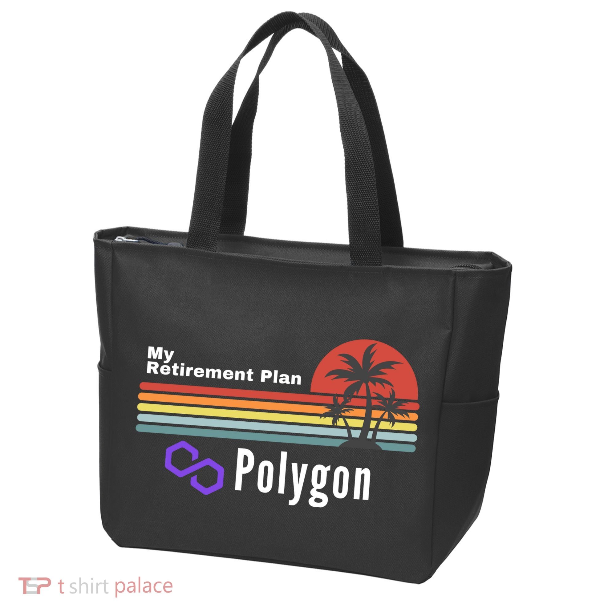 Polygon My Retirement Plan, Polygon Logo, Polygon Crypto Tote Bag