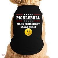 Pickleball Make Retirement Great Again Doggie Tank thumb 0