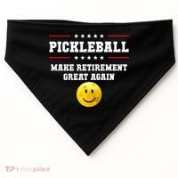 Pickleball Make Retirement Great Again USA-Made Doggie Bandana thumb 0