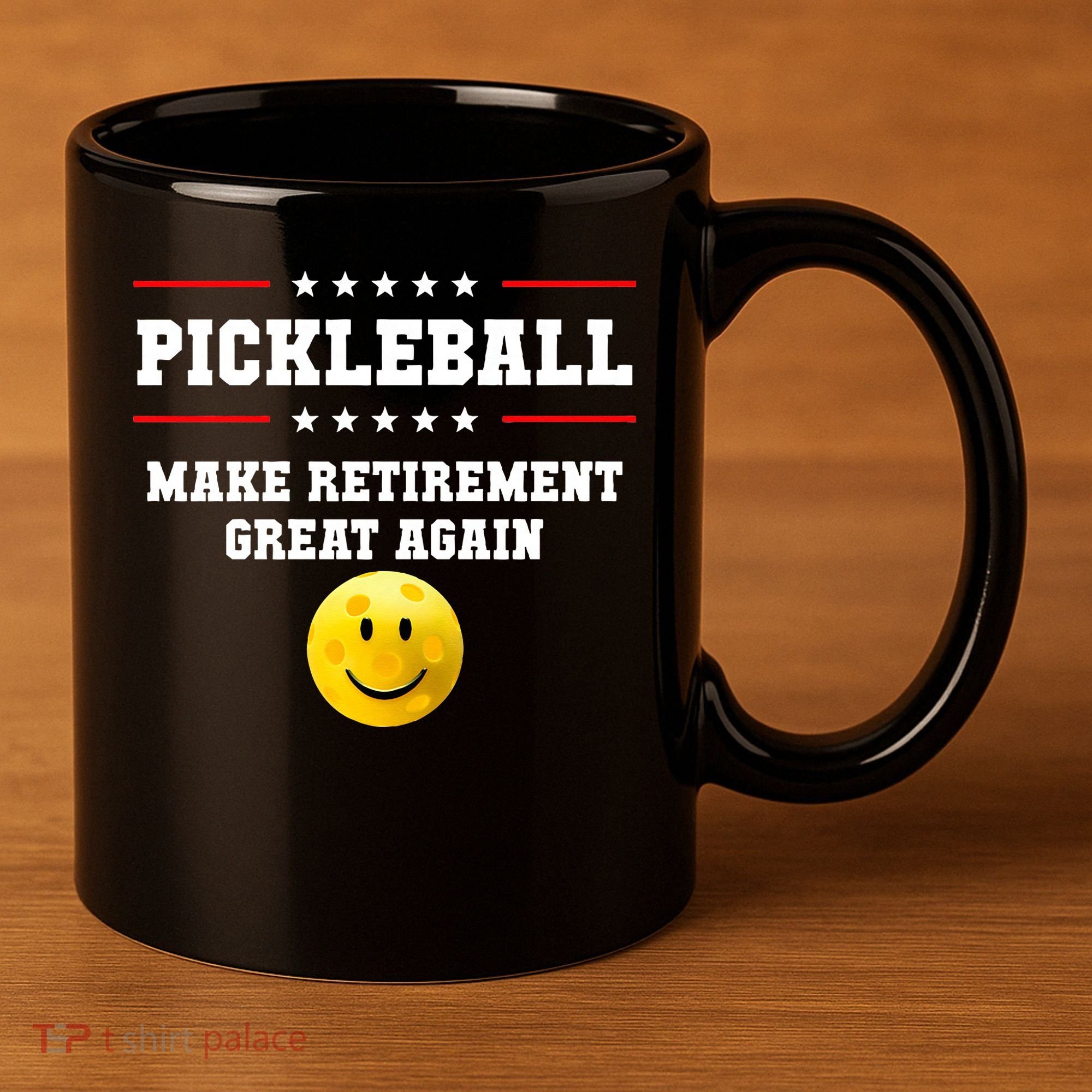 Pickleball Make Retirement Great Again 11oz C Handle Ceramic Mug