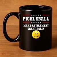 Pickleball Make Retirement Great Again 11oz C Handle Ceramic Mug thumb 4
