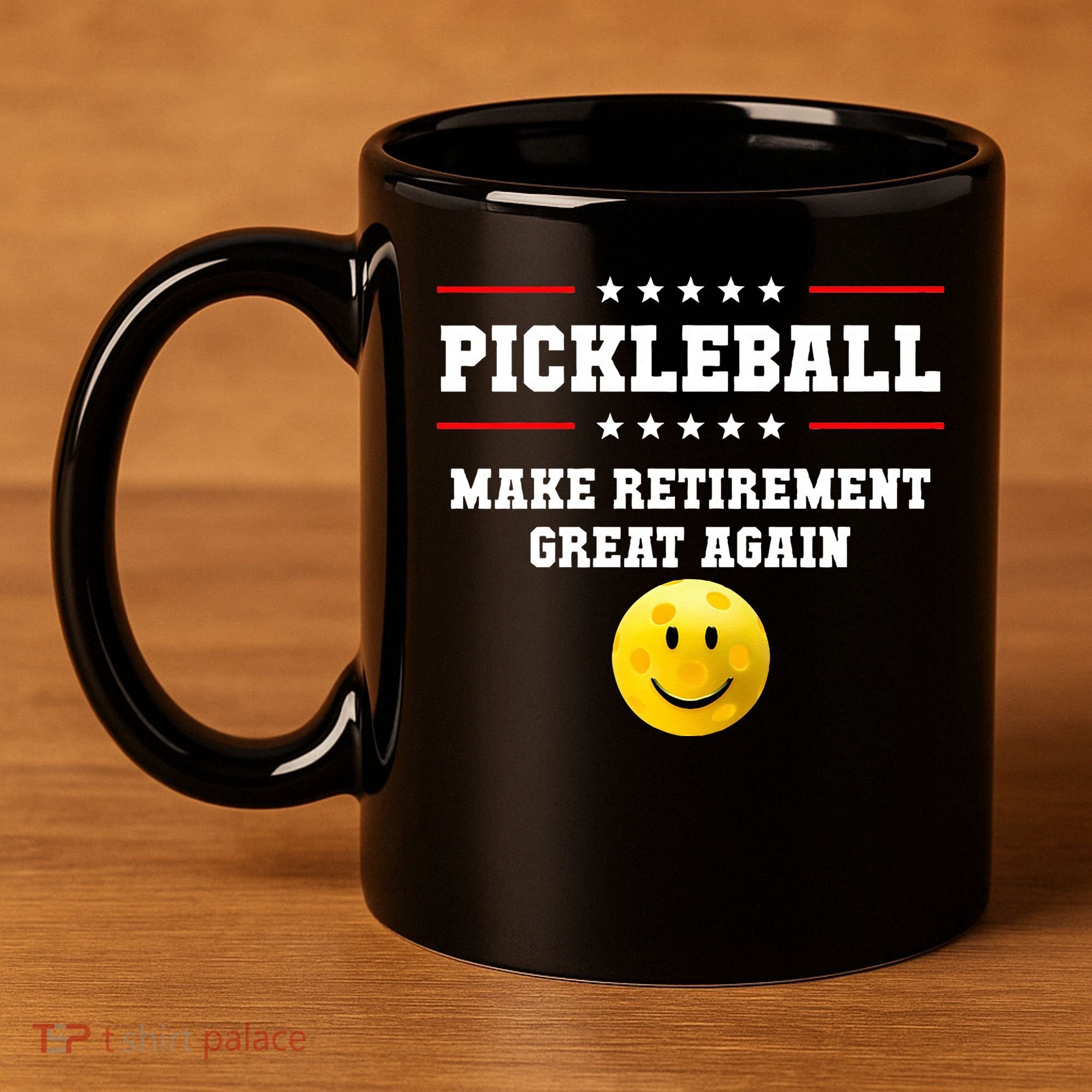 Pickleball Make Retirement Great Again 11oz C Handle Ceramic Mug