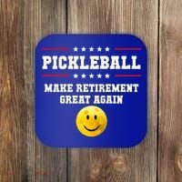 Pickleball Make Retirement Great Again Coaster thumb 0