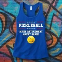 Pickleball Make Retirement Great Again Women's Tank Top thumb 3