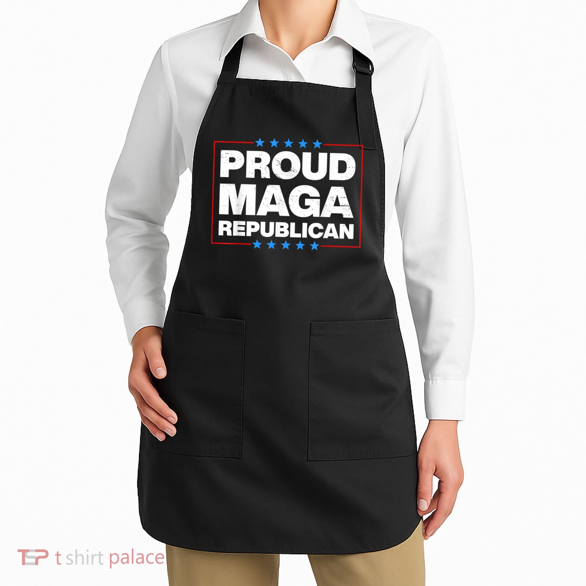 Proud MAGA Republican F Around And Find Out Anti Donkey Pox Apron