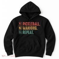 Pickleball Mahjong Repeat Hoodie thumb 0
