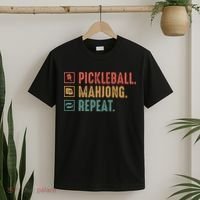 Pickleball Mahjong Repeat T-Shirt thumb 2