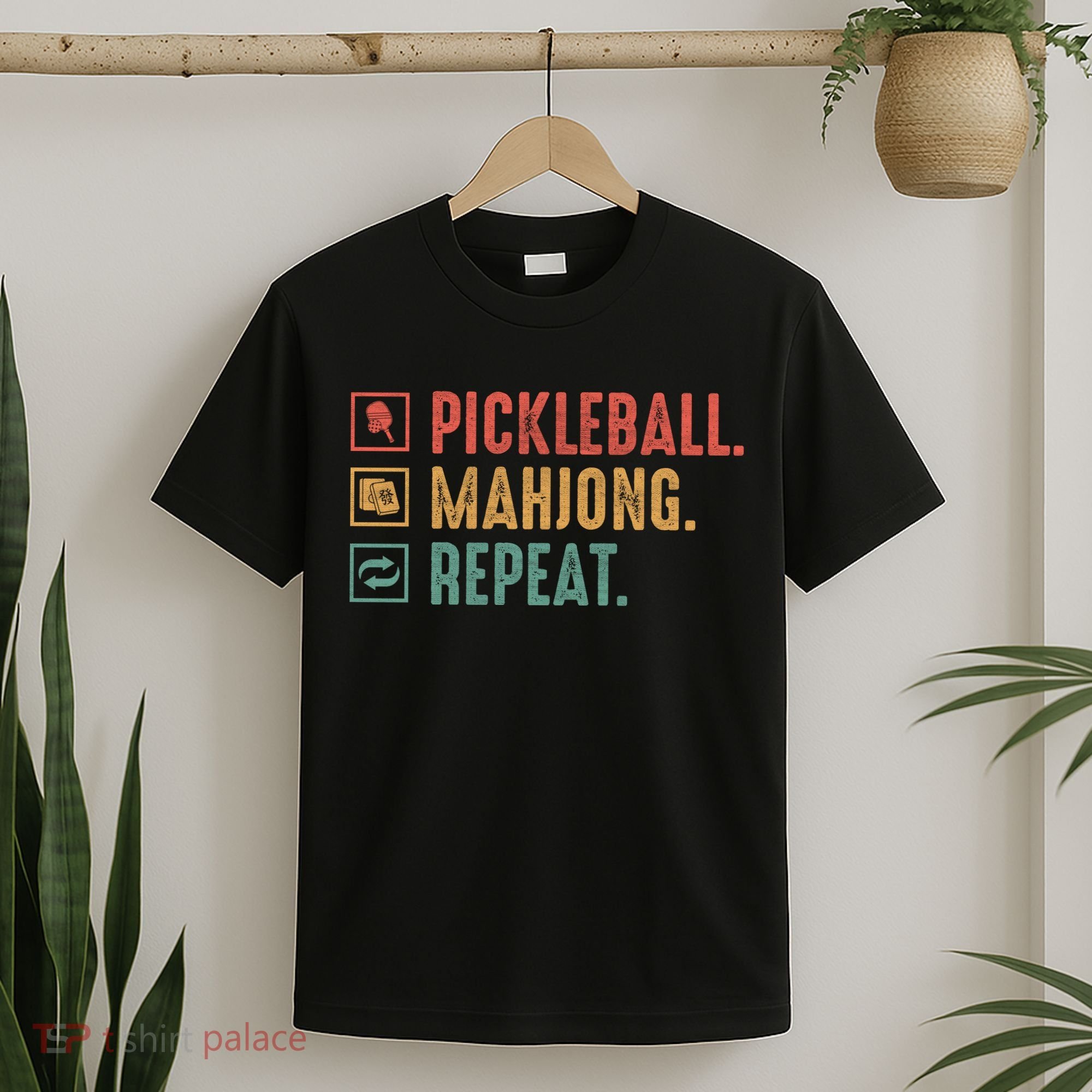 Pickleball Mahjong Repeat T-Shirt