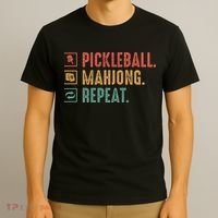 Pickleball Mahjong Repeat T-Shirt thumb 3