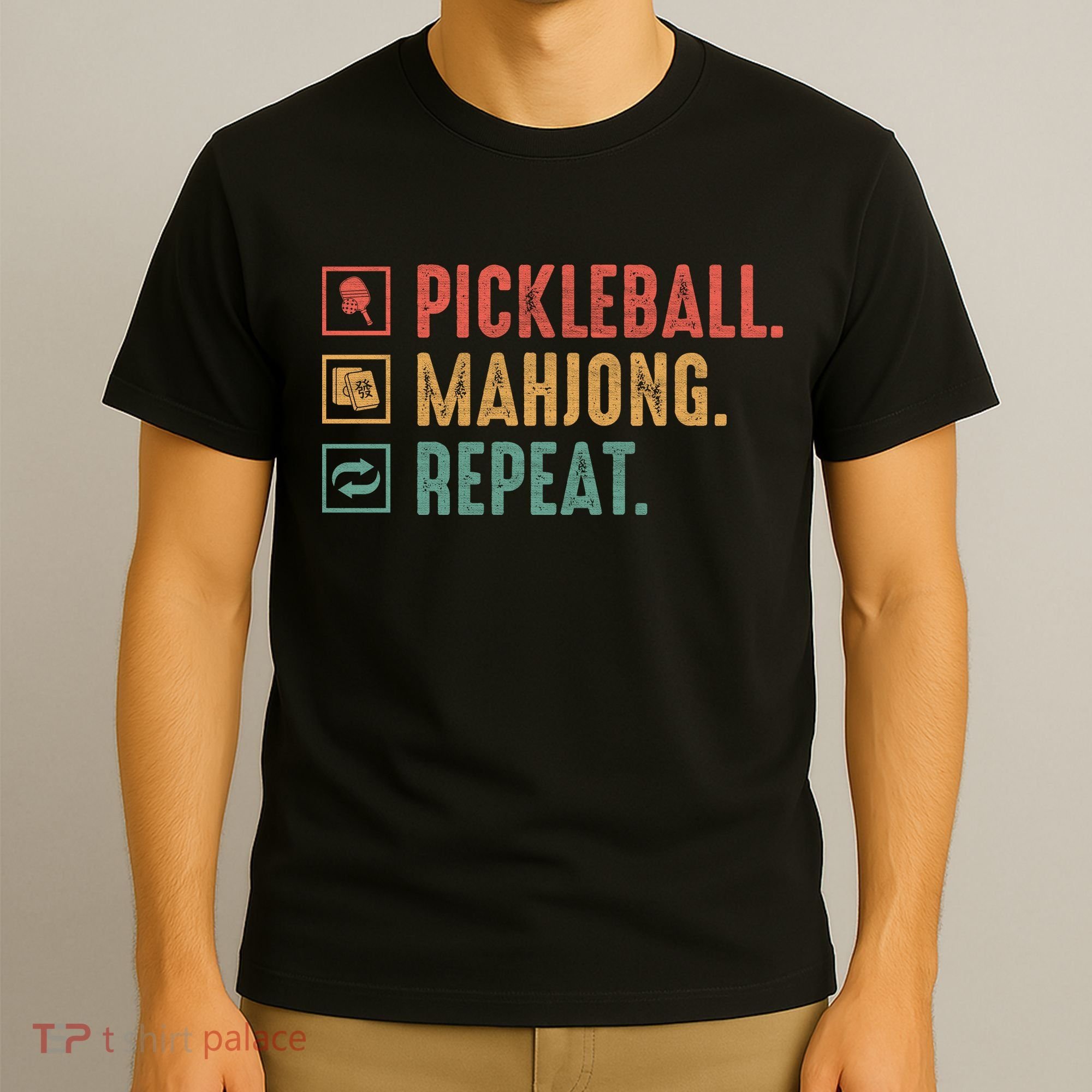 Pickleball Mahjong Repeat T-Shirt