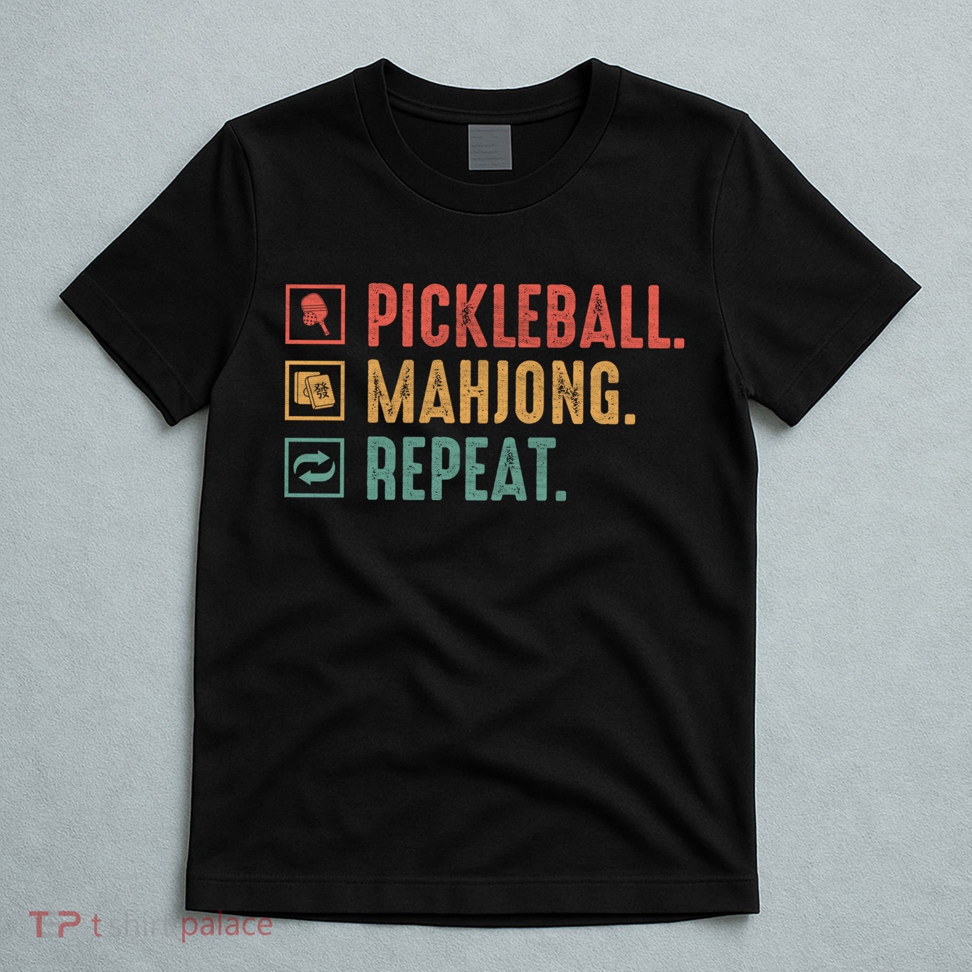 Pickleball Mahjong Repeat T-Shirt