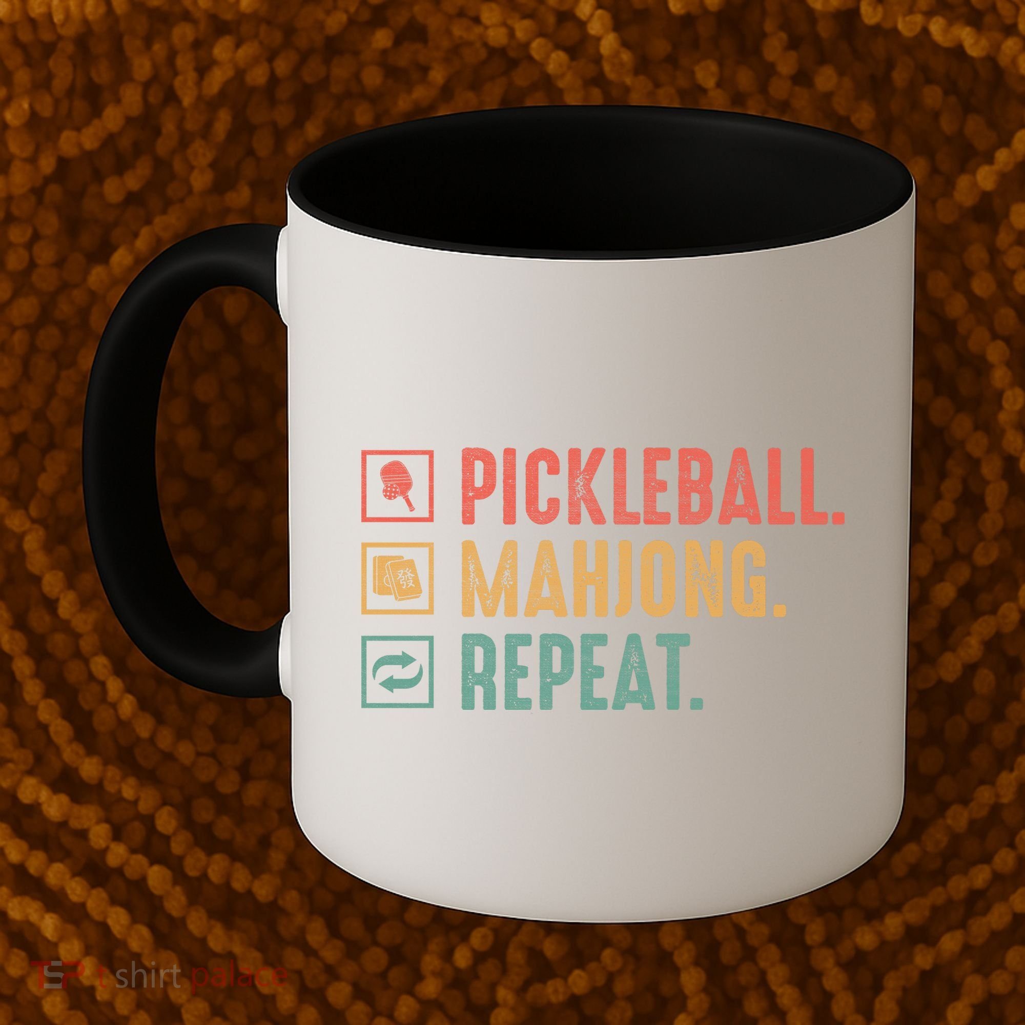 Pickleball Mahjong Repeat Coffee Mug