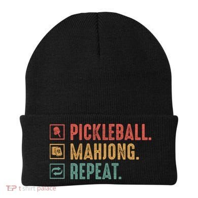 Pickleball Mahjong Repeat Beanie