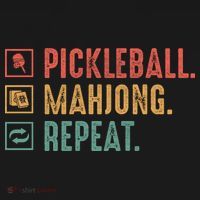Pickleball Mahjong Repeat Pajama Set thumb 2