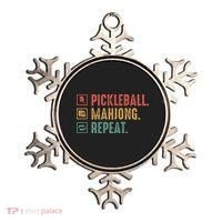 Pickleball Mahjong Repeat Ornament thumb 0
