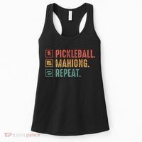 Pickleball Mahjong Repeat Women's Tank Top thumb 0