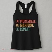 Pickleball Mahjong Repeat Women's Tank Top thumb 3