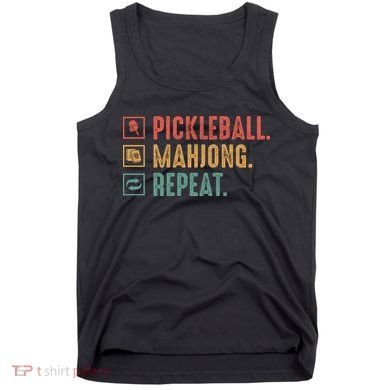 Pickleball Mahjong Repeat Tank Top
