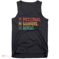 Pickleball Mahjong Repeat Tank Top thumb 0